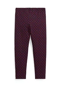 Girls 2-6x Floral Stretch Jersey Leggings