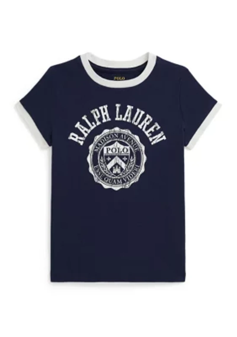 Girls 2-6x Logo Crest Cotton Jersey T-Shirt