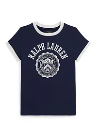 Girls 2-6x Logo Crest Cotton Jersey T-Shirt
