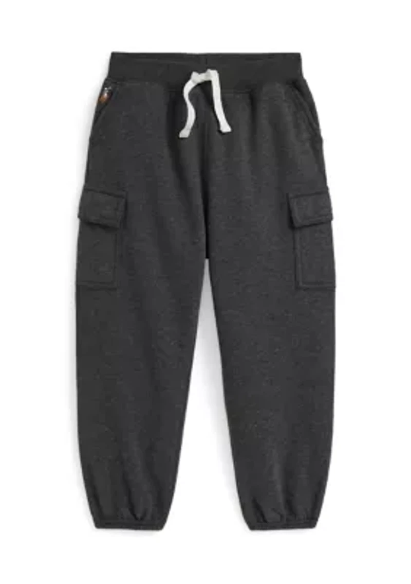 Girls 2-6x Fleece Cargo Jogger Pants