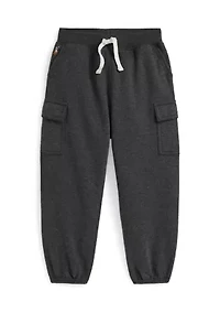 Girls 2-6x Fleece Cargo Jogger Pants