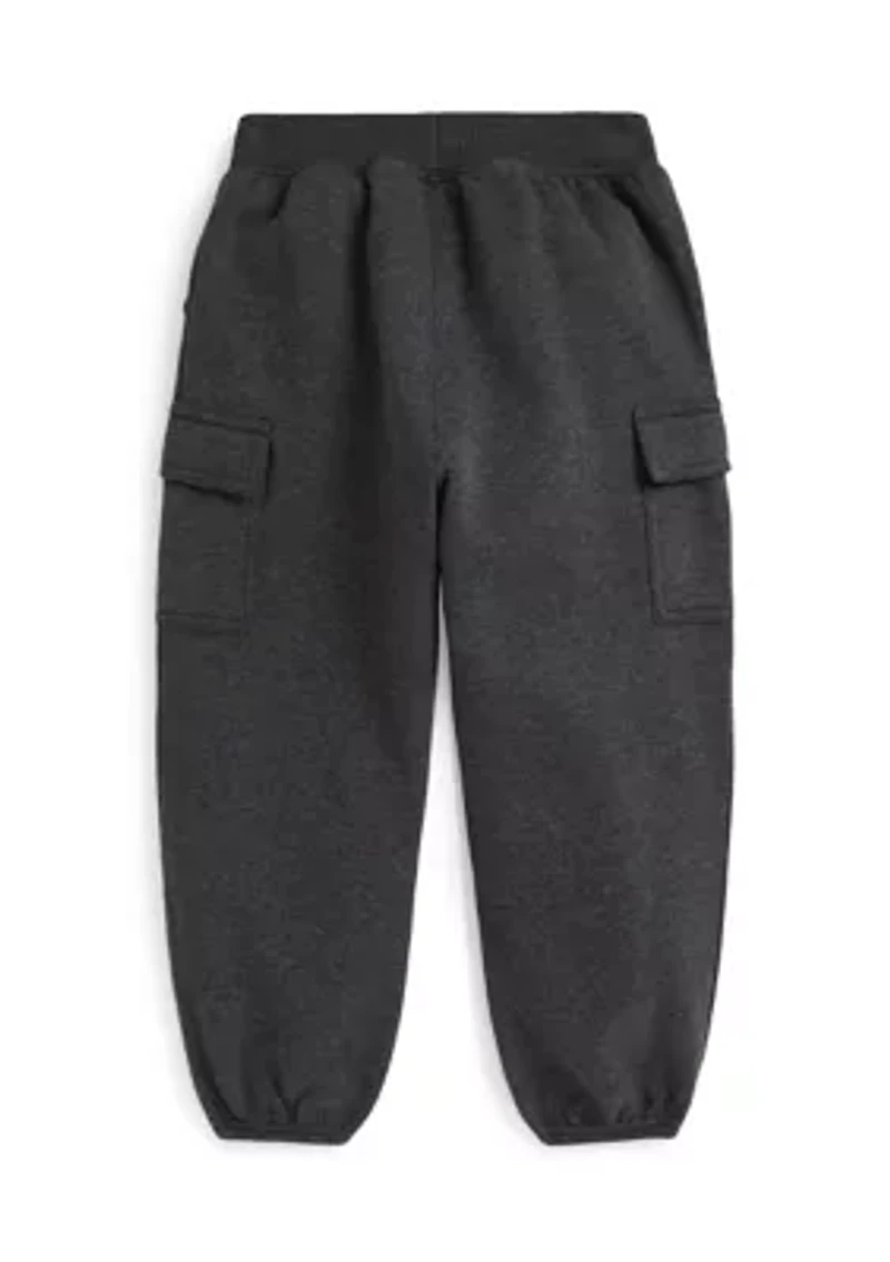 Girls 2-6x Fleece Cargo Jogger Pants