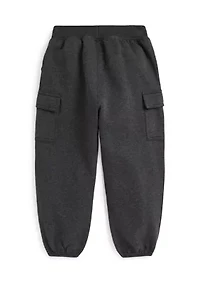 Girls 2-6x Fleece Cargo Jogger Pants