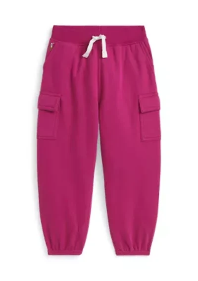Girls 2-6x Fleece Cargo Jogger Pants