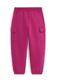 Girls 2-6x Fleece Cargo Jogger Pants