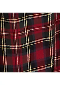 Girls 2-6x Plaid Ruffled Cotton Poplin Dress