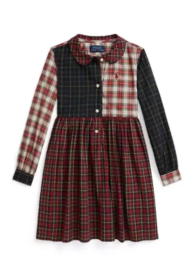 Girls 2-6x Plaid Cotton Poplin Shirtdress