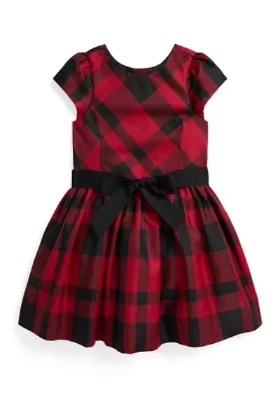 Girls 2-6x Plaid Taffeta Dress