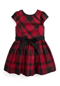 Girls 2-6x Plaid Taffeta Dress
