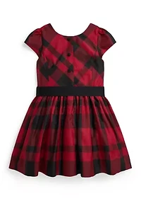 Girls 2-6x Plaid Taffeta Dress