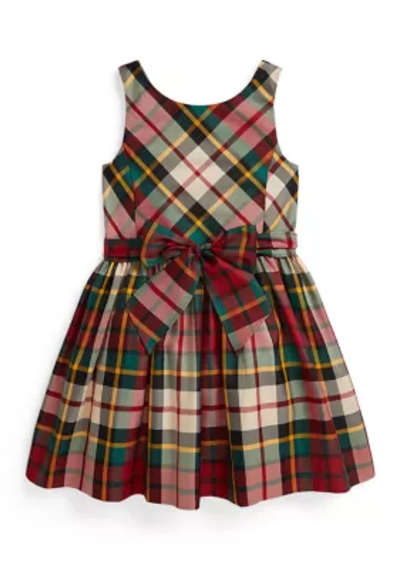 Girls 2-6x Plaid Taffeta Dress