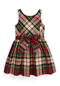 Girls 2-6x Plaid Taffeta Dress