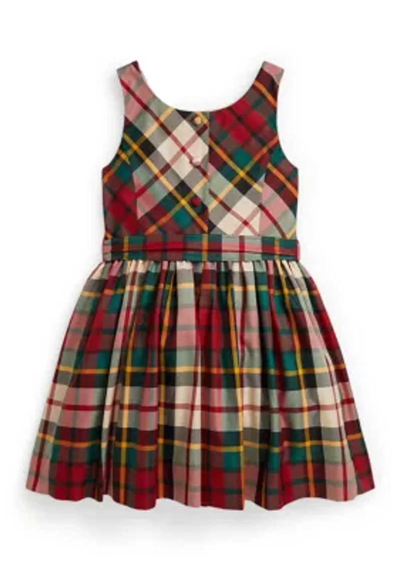 Girls 2-6x Plaid Taffeta Dress