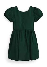 Girls 2-6x Balloon-Sleeve Taffeta Dress