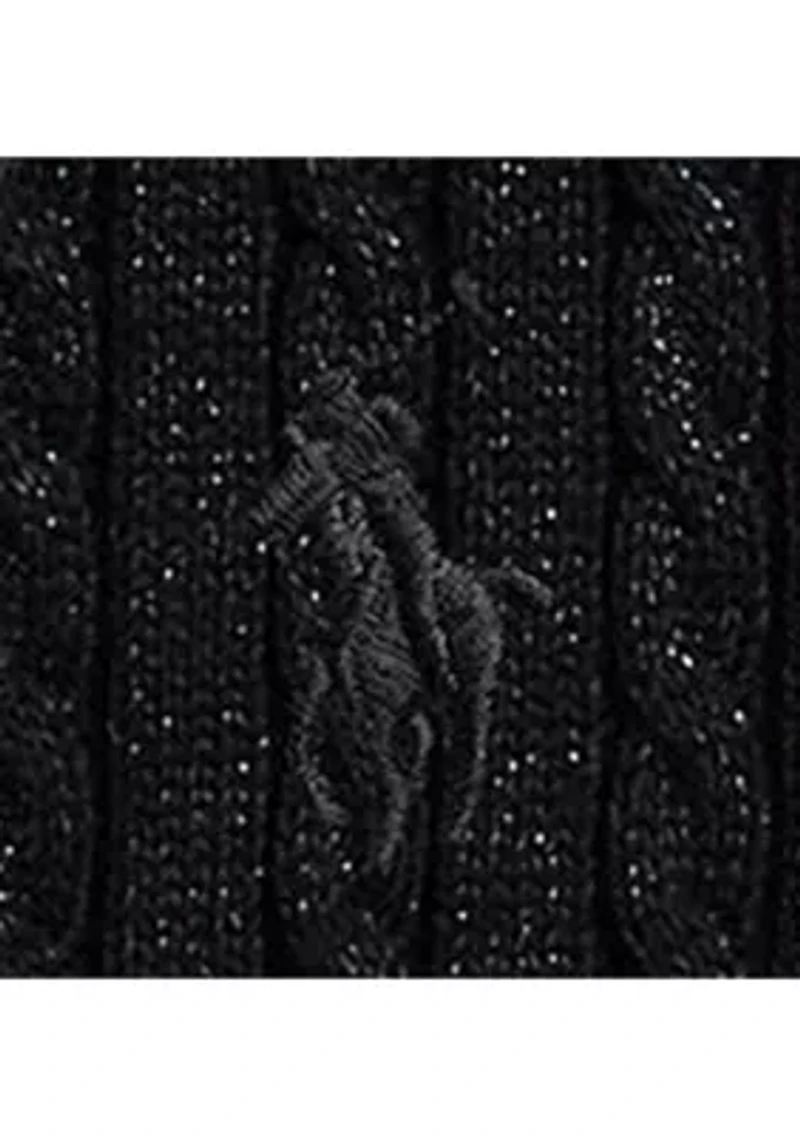 Girls 2-6x Metallic Mini-Cable Polo Sweater Dress