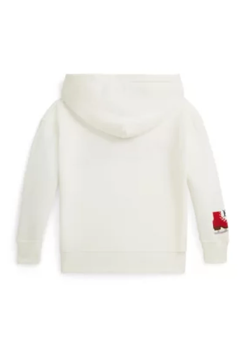 Girls 2-6x Logo Embroidered Fleece Hoodie