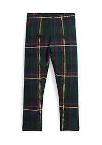 Girls 4-6x Plaid Stretch Jersey Leggings