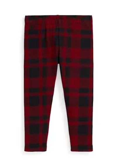 Girls 4-6x Plaid Stretch Jersey Leggings