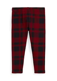 Girls 4-6x Plaid Stretch Jersey Leggings