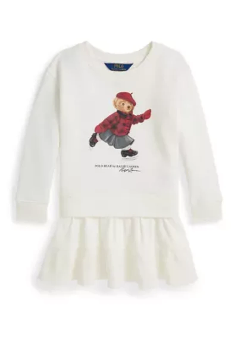 Girls 2-6x Polo Bear Fleece Dress