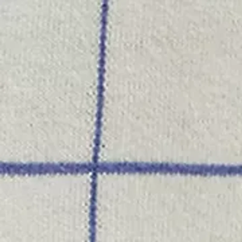 Girls 2-6x Windowpane Cotton V-Neck Cardigan