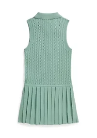 Girls 2-6x Mini-Cable Cotton Polo Dress
