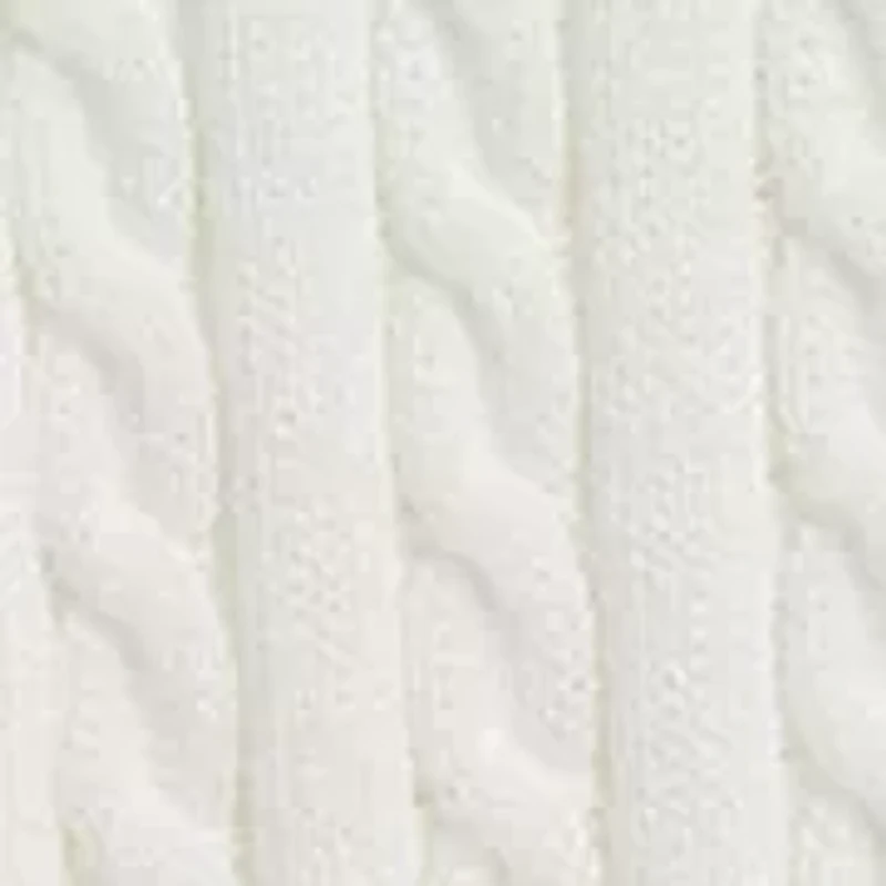 Girls 2-6x Polo Bear Cable Cotton V-Neck Cardigan