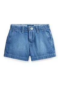 Girls 4-6x Indigo Cotton Denim Shorts