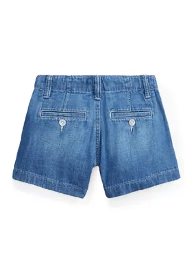 Girls 4-6x Indigo Cotton Denim Shorts