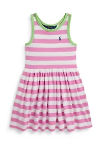 Girls 4-6x Striped Cotton Jersey Dress