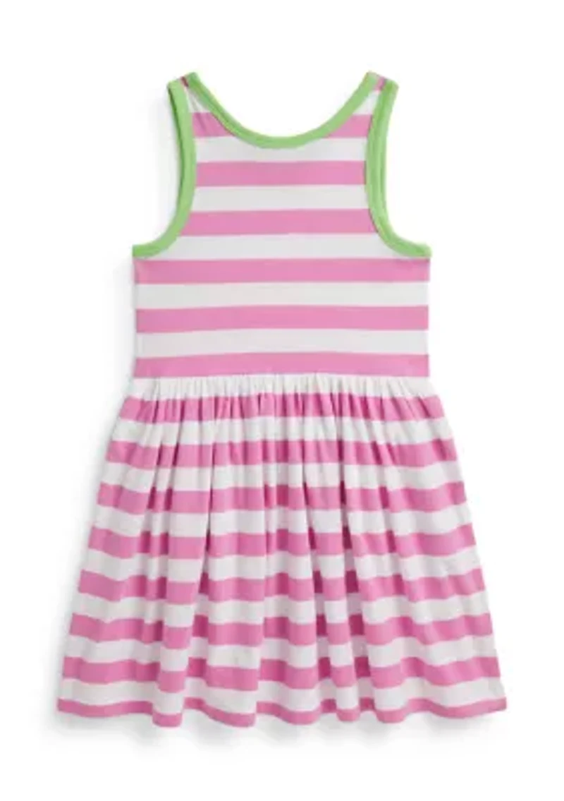 Girls 4-6x Striped Cotton Jersey Dress