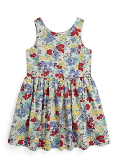 Girls 2-6x Floral Cotton Dress