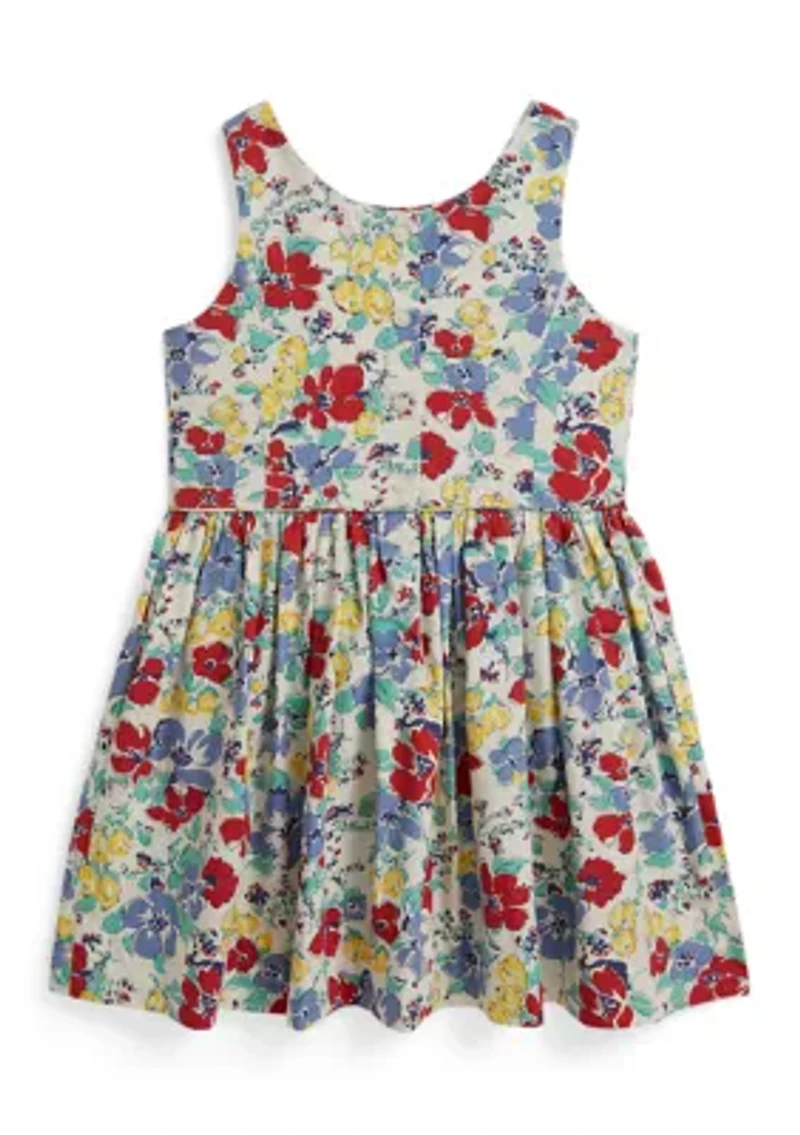 Girls 2-6x Floral Cotton Dress