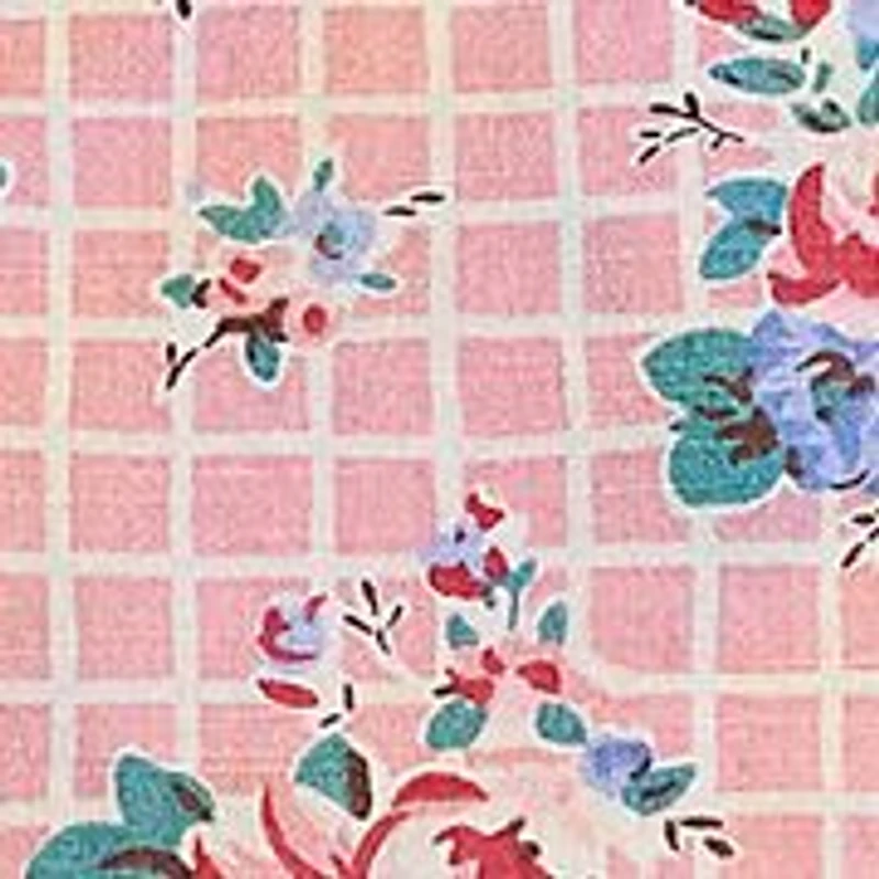 Girls 2-6x Floral-Print Slub Cotton Dress