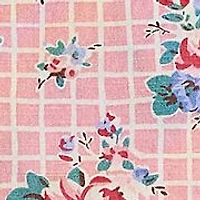 Girls 2-6x Floral-Print Slub Cotton Dress