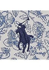 Girls 2-6 Floral Slub Cotton Shirtdress