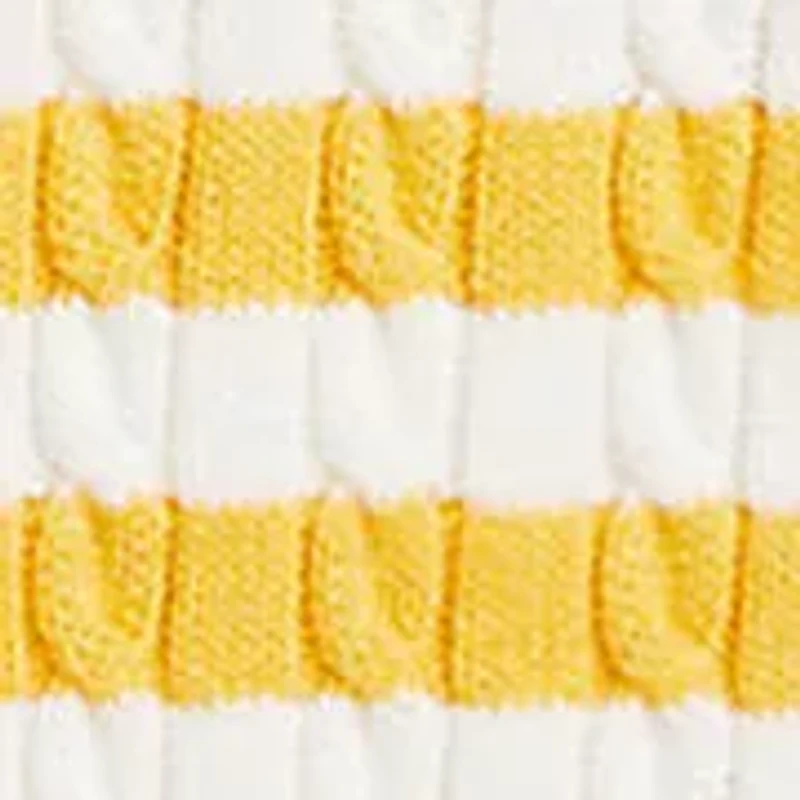 Girls 2-6x Striped Mini-Cable Cotton Cardigan