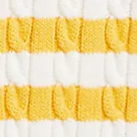 Girls 2-6x Striped Mini-Cable Cotton Cardigan