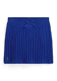 Girls 2-6x Mini-Cable Cotton Skirt