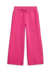 Girls 2-6x Wide-Leg Double-Knit Sweatpant