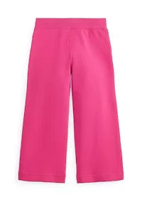 Girls 2-6x Wide-Leg Double-Knit Sweatpant
