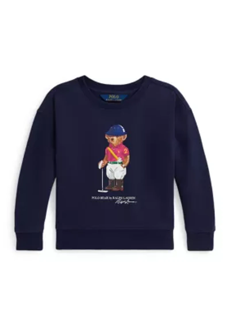 Girls 2-6x Polo Bear Fleece Boxy Sweatshirt