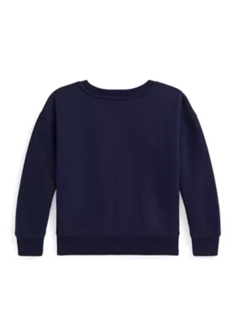 Girls 2-6x Polo Bear Fleece Boxy Sweatshirt