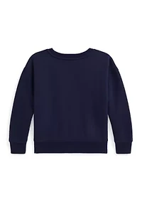 Girls 2-6x Polo Bear Fleece Boxy Sweatshirt