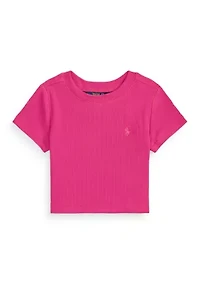 Girls 2-6 Ribbed Boxy T-Shirt