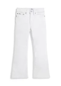 Girls 2-6x Flared Stretch Denim Jeans