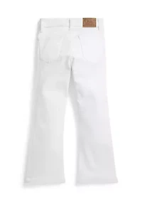 Girls 2-6x Flared Stretch Denim Jeans