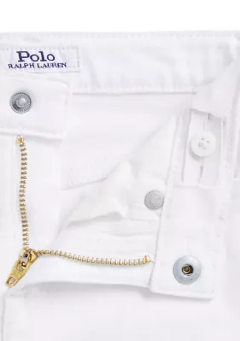 Girls 2-6x Flared Stretch Denim Jeans