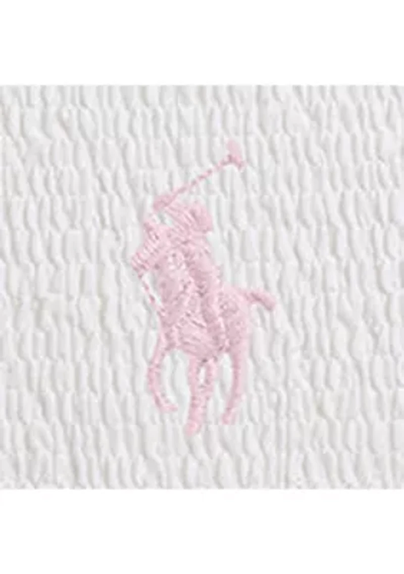 Girls 2-6x Smocked Stretch Mesh Polo Dress