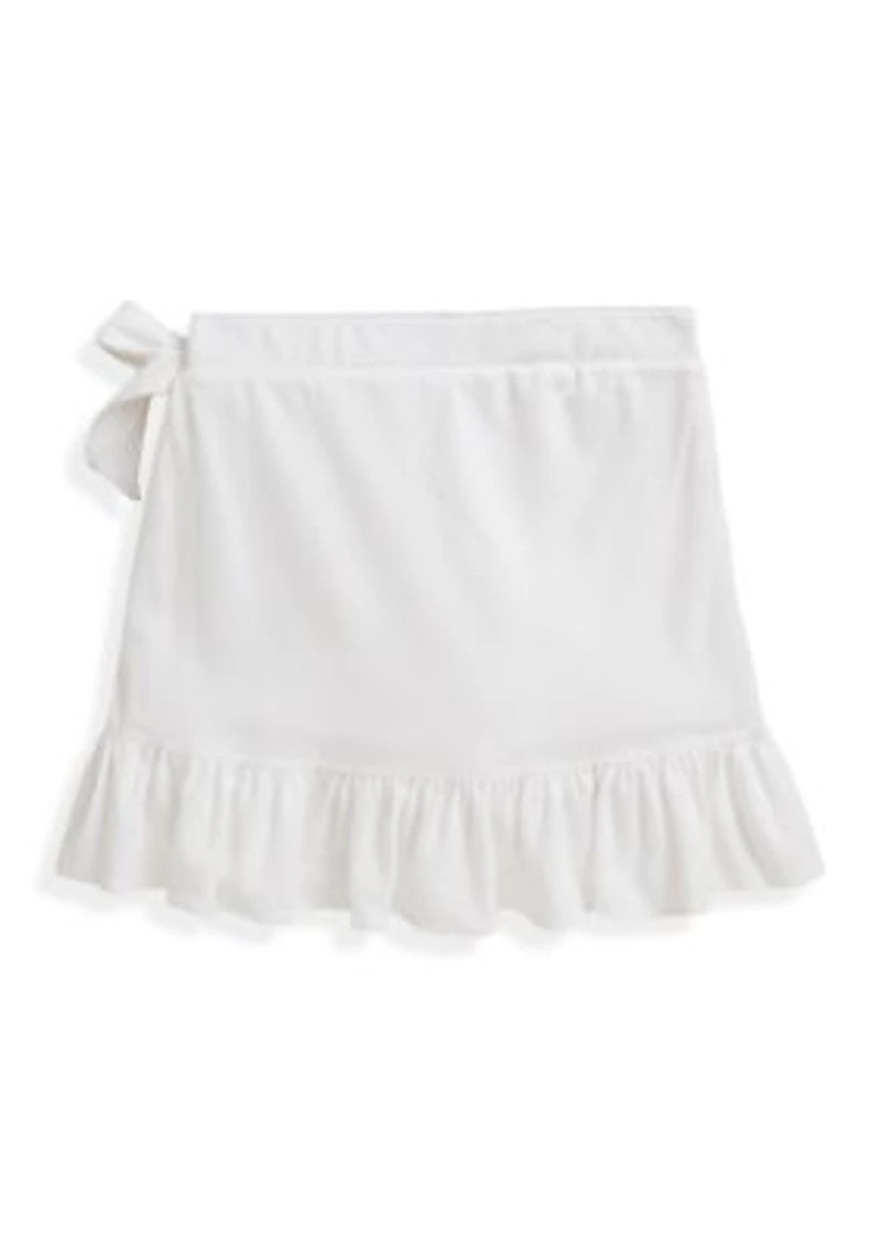 Girls 2-6 Ruffled Stretch Mesh Wrap Skort